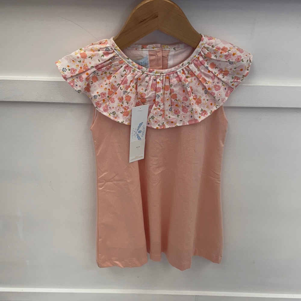 The Oaks Floral Ruffle Pink Dress